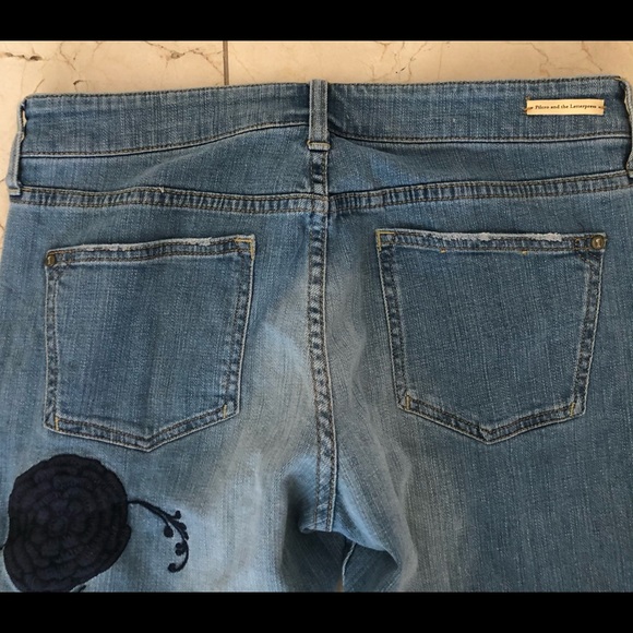 SOLD—RARE FIND! Anthropologie PILCRO floral jeans - Picture 6 of 12